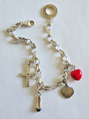 Thomas Sabo Vintage Lovely Charms Oval Link Chain Bracelet